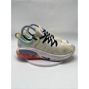 Nike Joyride Run Flyknit Women Size 7 Summit White Athletic Running Shoes 3713